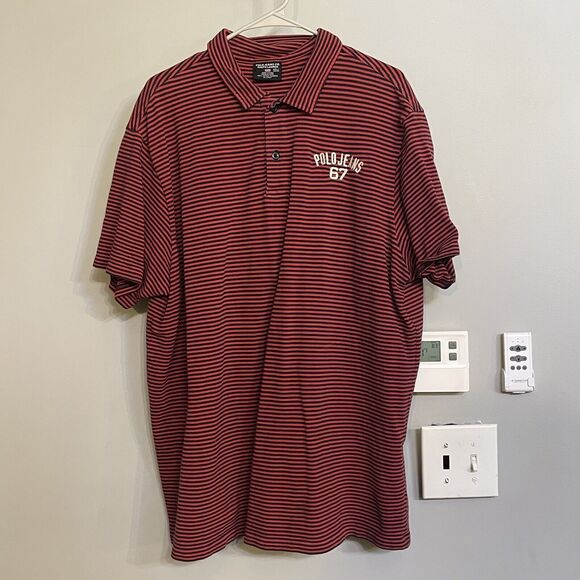 Polo Ralph Lauren Polo‎ Jeans Co Shirt Polo Striped Vintage Mens XXL - Picture 1 of 6